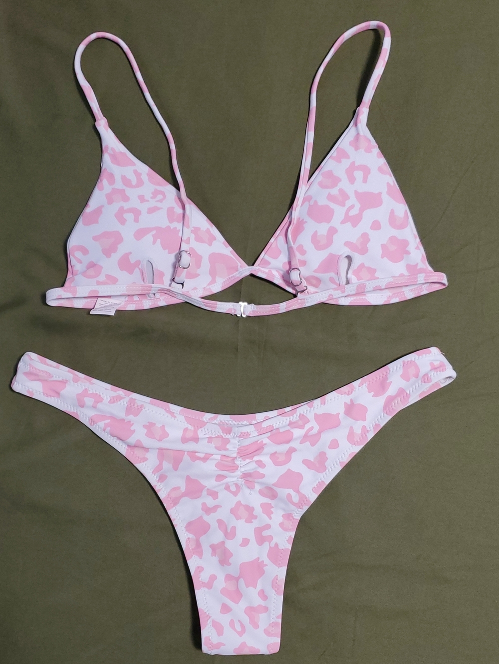 Pink Leopard Print Bikini Set - Picture 3 of 3